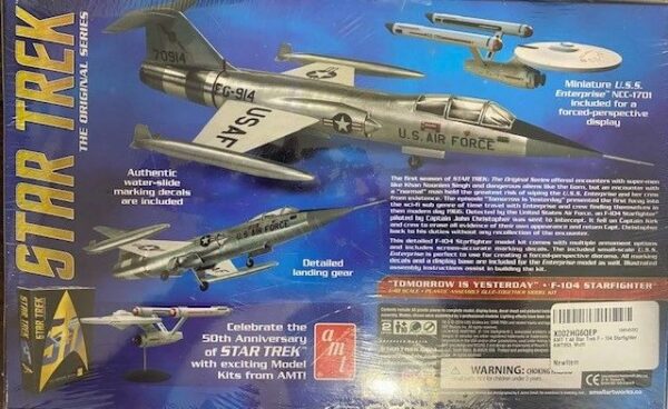 Star Trek " Tomorrow is Yesterday" F-104 Starfighter 1/48 AMT - Image 2