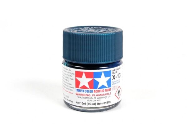 Tamiya X-13 Color Paint 23ml Bottle Gloss Metallic Blue