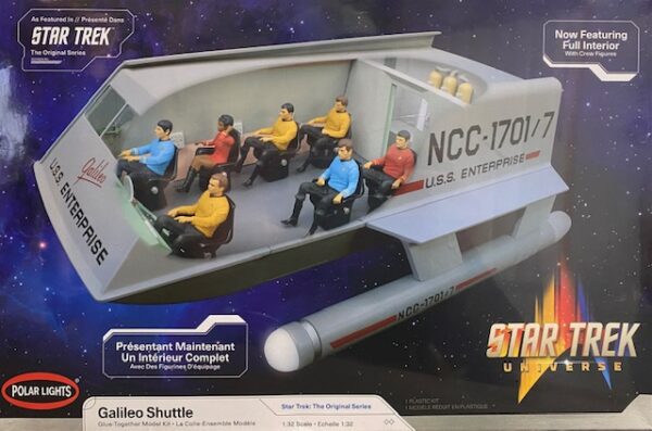 "Star Trek " Galileo Shuttle w/ Full Interior w/Crew Figures