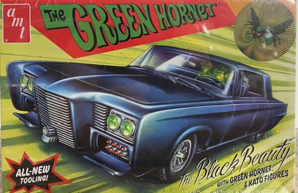 "The Green Hornet" The Black Beauty with Green Hornet & Kato Figures 1/25 AMT