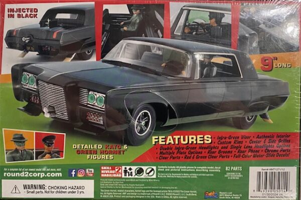 "The Green Hornet" The Black Beauty with Green Hornet & Kato Figures 1/25 AMT - Image 4